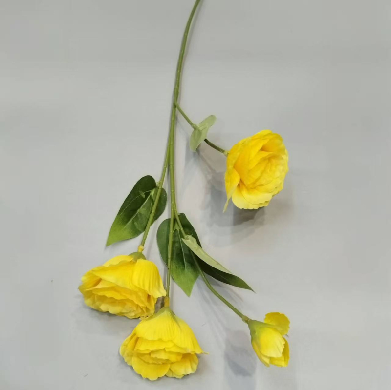 Umjetni Lisianthus od svile — dekor za dom, vjenčane i fotografske rekvizite | Marka Binli | Materijal: svila | Umjetnost: oblikovanje kose, reljefno utiskivanje | Sorte: 1327355784