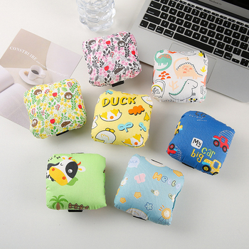 Мишка подложка с опора за китката – двустранна платнена подложка, шевна изработка, OEM персонализиране