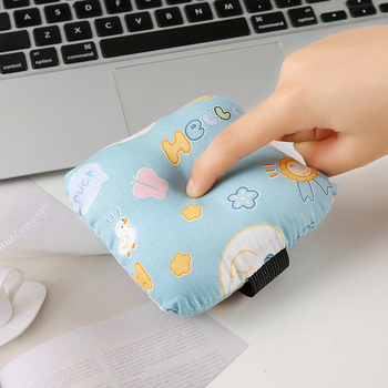 Мишка подложка с опора за китката – двустранна платнена подложка, шевна изработка, OEM персонализиране