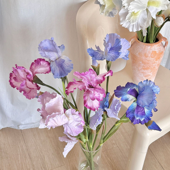 Satenasto iris cvijeće – umjetno za vjenčanja i kućnu dekoraciju, styling aranžman, varijanta 3444577, kartonsko pakiranje
