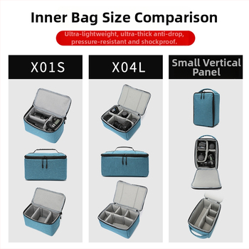 SLR fotoaparato krepšys su trimis objektyvais, atsparus vandeniui, ultra lengvas, išplėčiamas, atsparus dėvėjimui, vidus poliesteris