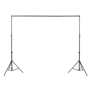 Stojan na pozadie pre fotografovanie s rámovým gantry, kovová konštrukcia; materiál železo a pozinkovaný hliník; pracovná výška 2 m; hmotnosť 2,4 kg; značka Hongming