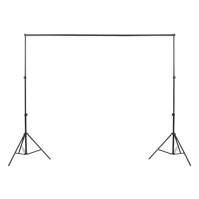 Stojan na pozadie pre fotografovanie s rámovým gantry, kovová konštrukcia; materiál železo a pozinkovaný hliník; pracovná výška 2 m; hmotnosť 2,4 kg; značka Hongming