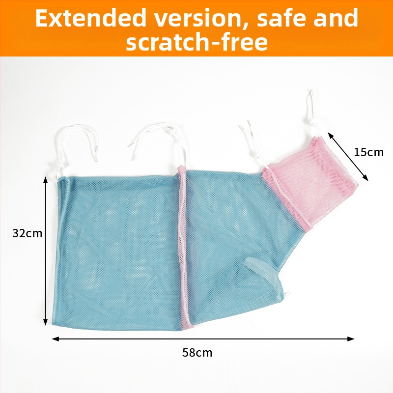 Harmadik generációs macska mosó táska, kibővített kialakítás, fürdetéshez és körömápoláshoz, karcolás elleni rögzítő tasak