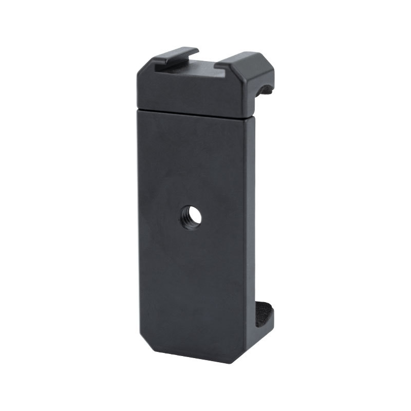 Suport pentru telefon de birou, din aliaj, cu cap pan/tilt pentru selfie și fotografii în direct, cu hot shoe universal