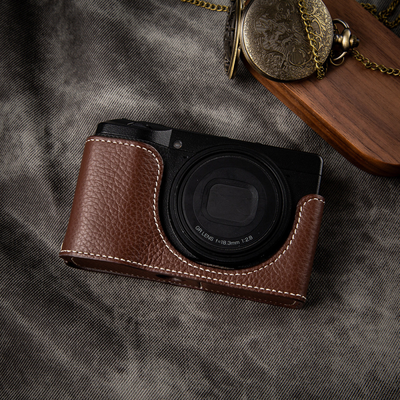 SLR τσάντα για Ricoh GR3/GR3X – Γνήσιο δέρμα, Τσάντα ώμου, Unisex, Άνοιξη 2025, Οικιακή αποθήκευση