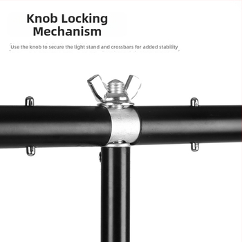 Zhijie Stojan na fotografické pozadie, 3 diely, priemer trubky 2,2/1,8/1,6 cm, hmotnosť 0,95 kg