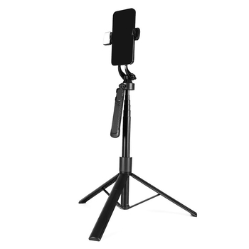 Suport pentru telefon pentru streaming live cu stabilizator (gimbal), rotire la 360°, prindere electrică, ABS și oțel inoxidabil