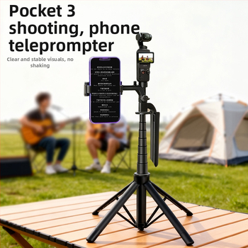 Băț de selfie cu bază de podea pentru DJI Pocket 3 — Ultra-stabil, Portabil, Ideal pentru filmări în aer liber, concerte și călătorii