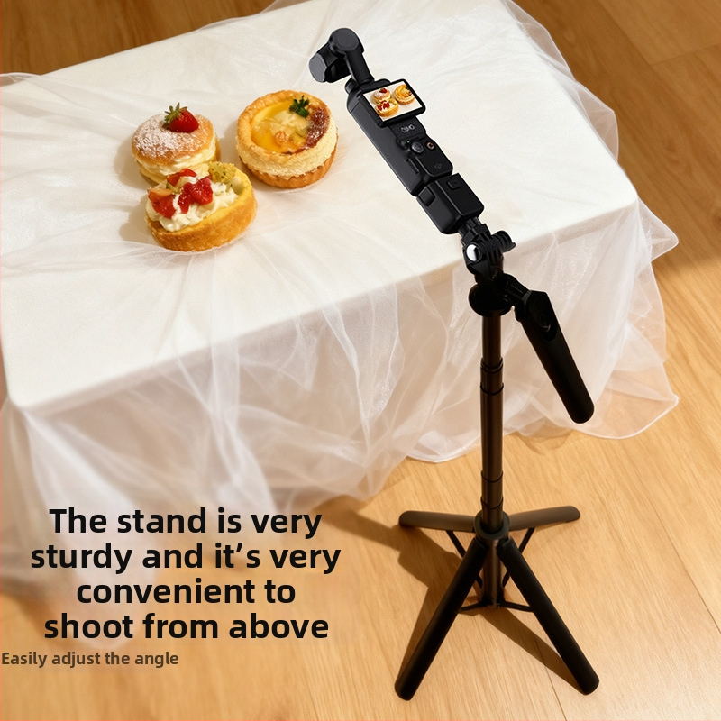 Grīdas statīvs selfie stickam DJI Pocket 3 — ārkārtīgi stabils, pārnēsājams, ideāls ārējiem filmēšanas uzdevumiem, koncertiem un ceļojumiem