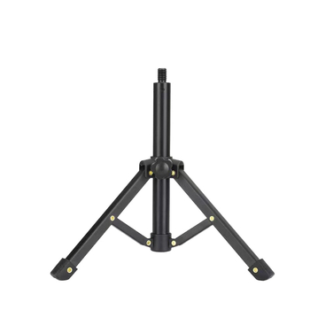 Asztali mikrofon tartó alumínium ötvözetből, 2-szekciós összecsukható trípód, gömbfej, teherbírás 11–15 kg