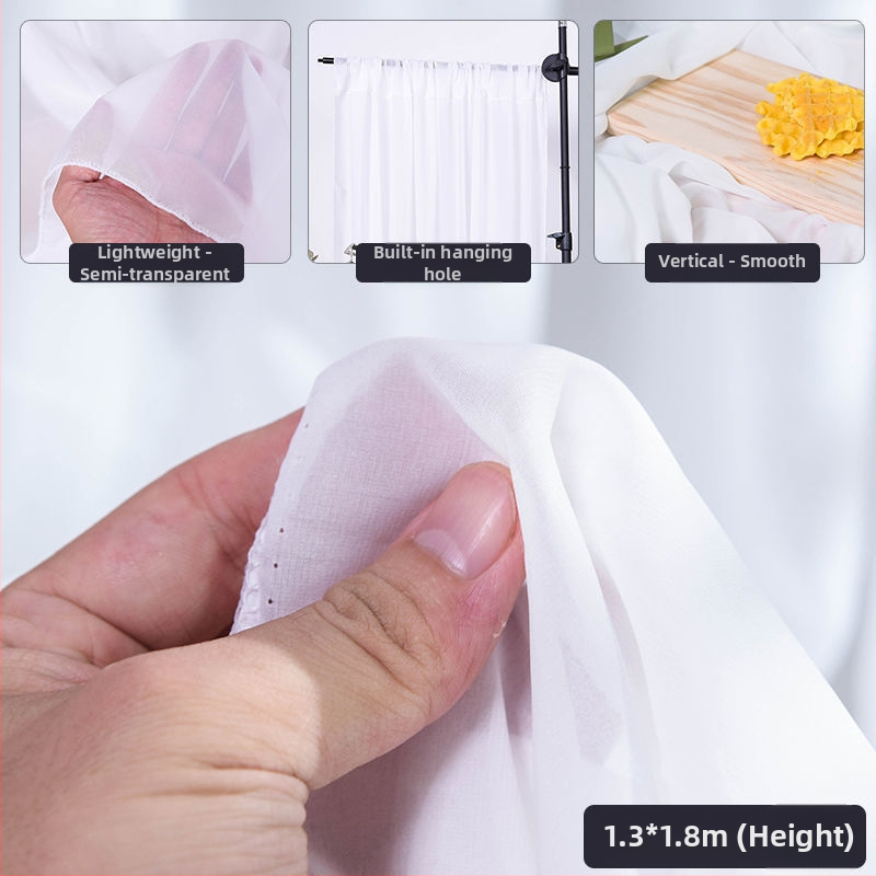 Марля завеса за фотография, преносим фонов плат за настолен студиен реквизит за компактни сцени