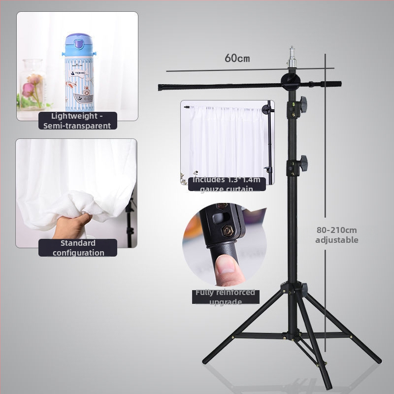 Марля завеса за фотография, преносим фонов плат за настолен студиен реквизит за компактни сцени