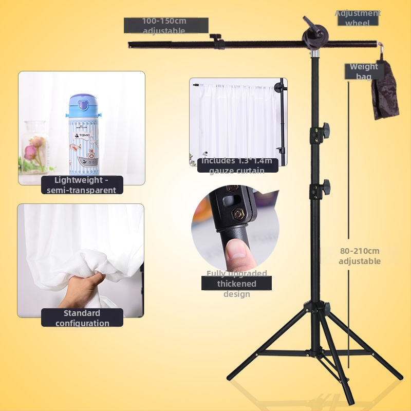 Марля завеса за фотография, преносим фонов плат за настолен студиен реквизит за компактни сцени