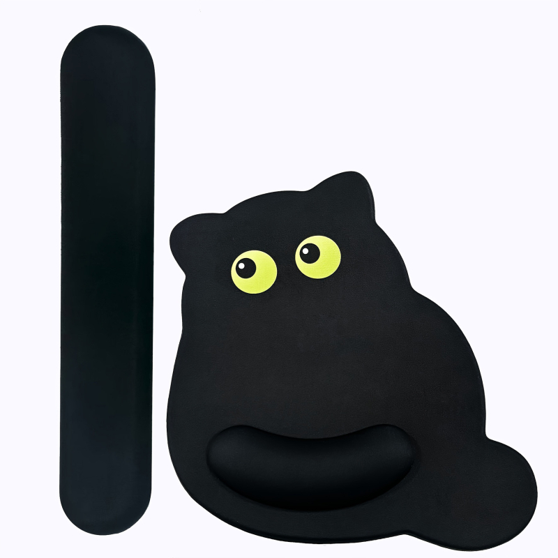 Подложка за бюро с PU силиконова опора за китката, Карикатурен стил, едностранна