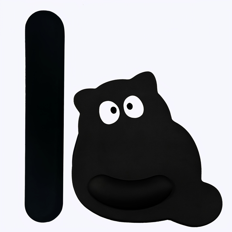 Подложка за бюро с PU силиконова опора за китката, Карикатурен стил, едностранна