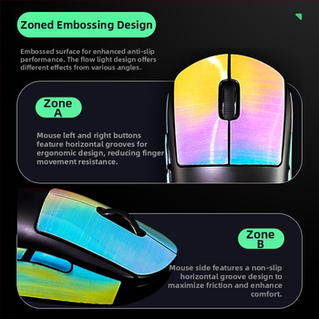 Антихлъзгащи силиконови лепенки за Logitech GPW генерация гейминг мишка – цветен дизайн