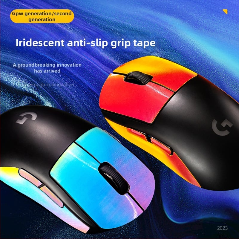 Антихлъзгащи силиконови лепенки за Logitech GPW генерация гейминг мишка – цветен дизайн