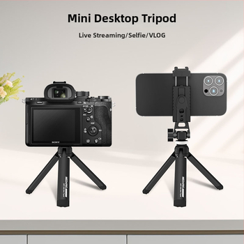 Aliuminio lydinio stalinis mini statyvas su magnetiniu telefono laikikliu – MRT002 + MRP001, apkrova 0–3 kg, 1 dalis