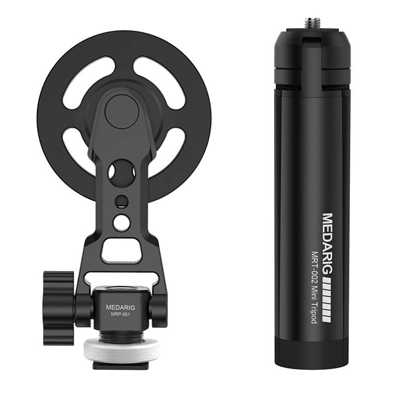 Aliuminio lydinio stalinis mini statyvas su magnetiniu telefono laikikliu – MRT002 + MRP001, apkrova 0–3 kg, 1 dalis