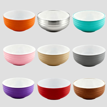 Melaminški set posuđa – okrugli oblik, jednostavan uzorak, moderni minimalistički stil; mikrovalna pećnica nije dopuštena; moguć otisak logotipa