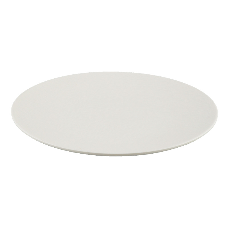Melaminški set posuđa – okrugli oblik, jednostavan uzorak, moderni minimalistički stil; mikrovalna pećnica nije dopuštena; moguć otisak logotipa