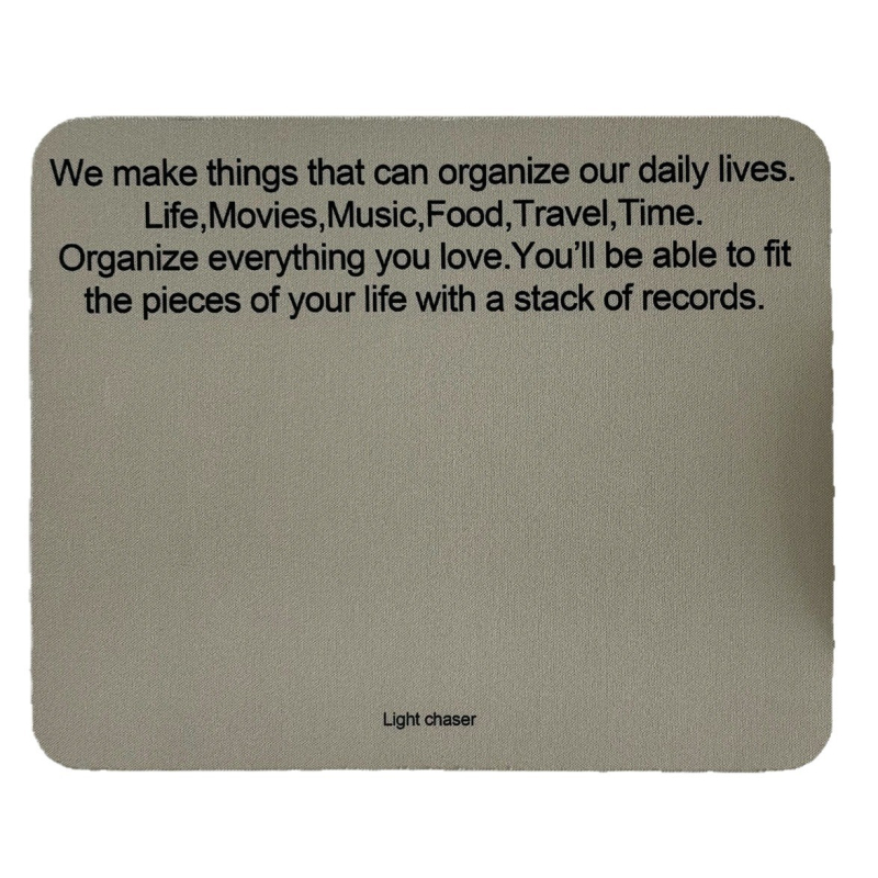 Подложка за мишка от серия Original Light Chaser, гумирана основа, едностранна повърхност, антиплъзгане, печатна обработка, офисна настолна подложка