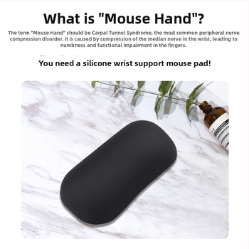 Малка кожена подложка за китката с топлинна функция, едностранна, инжекционно формована, с отпечатано лого