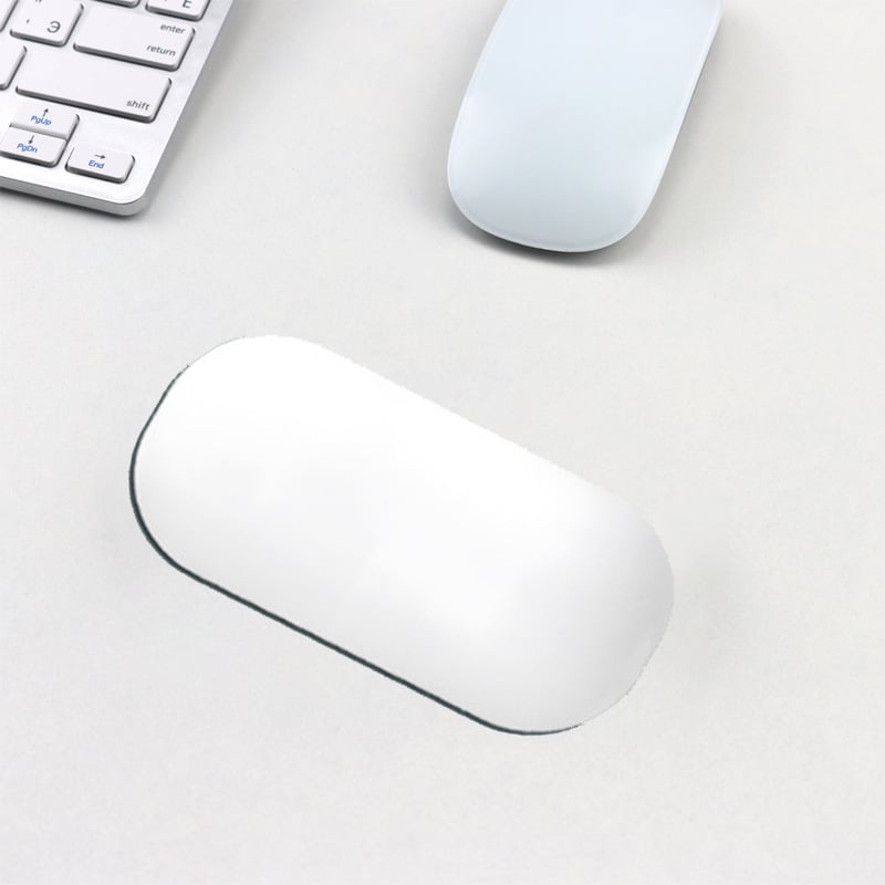 Малка кожена подложка за китката с топлинна функция, едностранна, инжекционно формована, с отпечатано лого