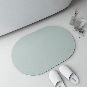 Квадратен мат за баня от полиестерни влакна, водопоглъщащ, антихлъзгащ, с карикатурен модел, подходящ за баня и вход