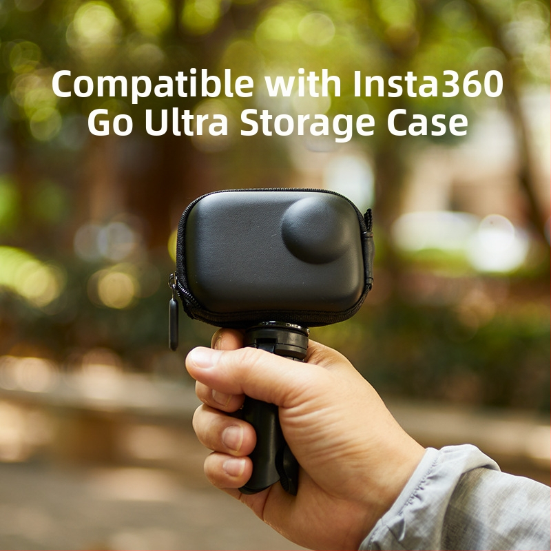 Shadowstone úložná taška Insta360 Go Ultra — vodotesný EVA + velúr obal, kompatibilný s Go Ultra, prenosný organizér pre kameru
