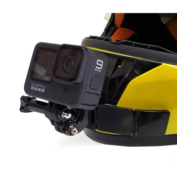 Suport pentru cască de motocicletă cu balama pentru cameră de acțiune (Brand TUYU, Model Hinge chin stand, Material PC, Compatibil: Cameră de mișcare)