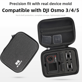 DJI Action 3/4 ochranná taška s tvrdým EVA puzdrom | taška tela z plátna, prenosná