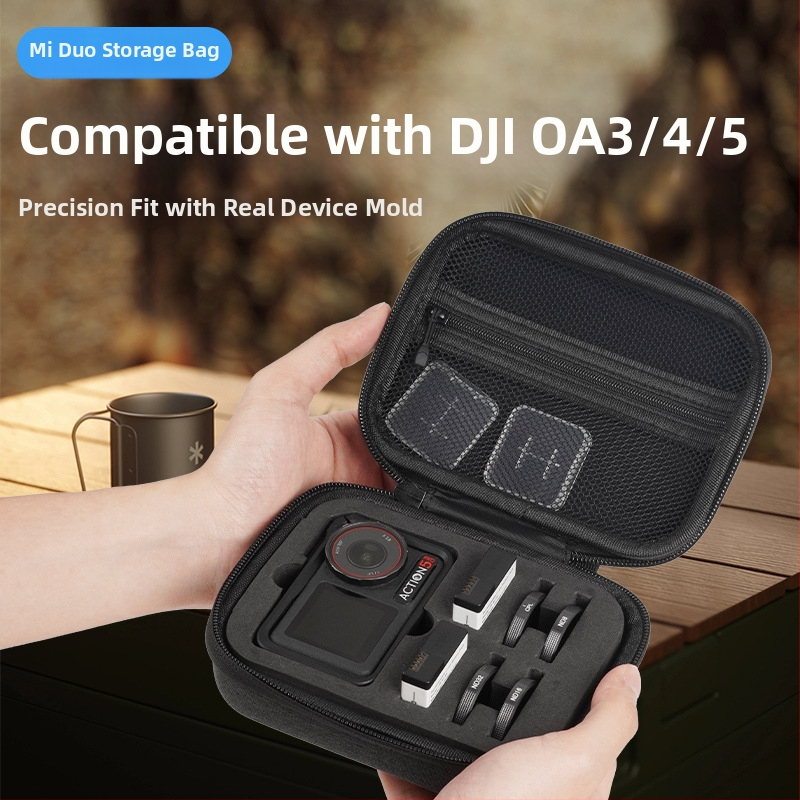 DJI Action 3/4 ochranná taška s tvrdým EVA puzdrom | taška tela z plátna, prenosná