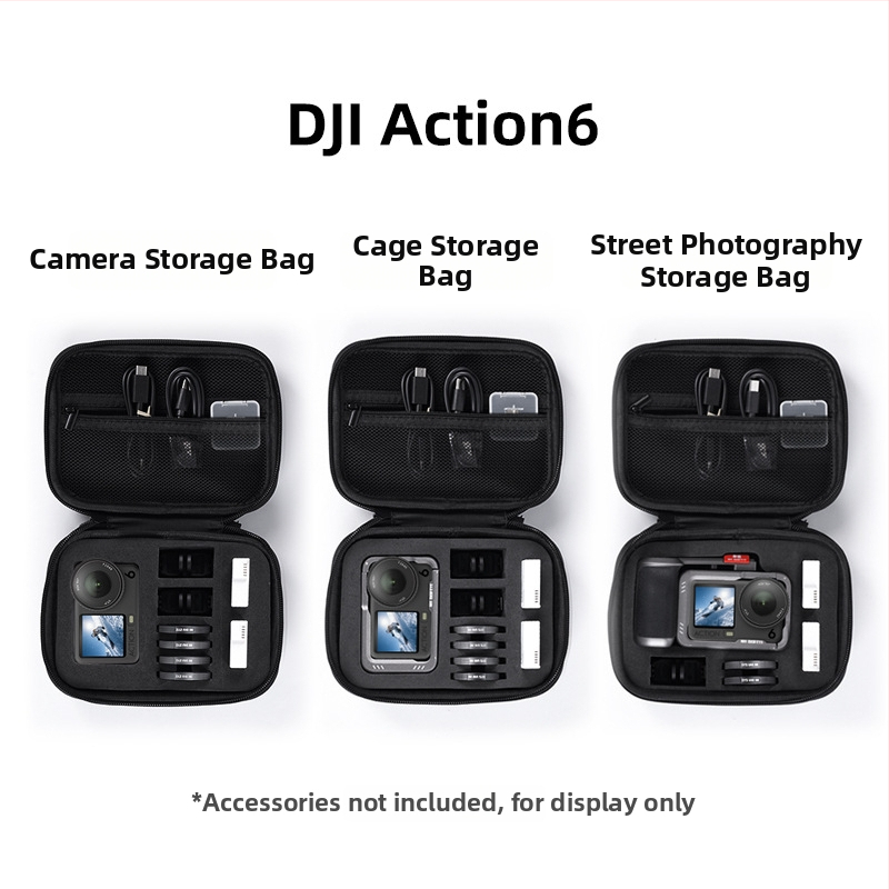 DJI Action 3/4 ochranná taška s tvrdým EVA puzdrom | taška tela z plátna, prenosná