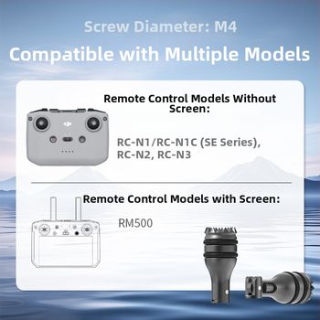 Telescopický joystick pre diaľkové ovládanie DJI – hliníková zliatina a silikon, model 1474200, kompatibilný s DJI RC1/RC2, tlač loga k dispozícii