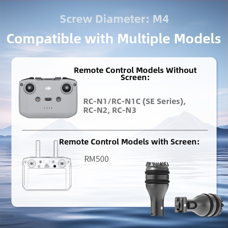 Telescopický joystick pre diaľkové ovládanie DJI – hliníková zliatina a silikon, model 1474200, kompatibilný s DJI RC1/RC2, tlač loga k dispozícii