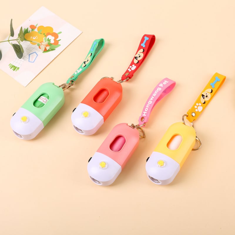 Διανομέας σακουλών περιττωμάτων σκύλου με LED – φορητός, κρεμάμενος, ABS υλικό, παχύς