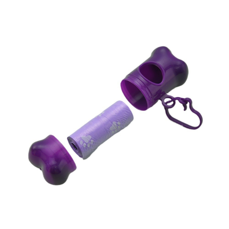 Σετ σακουλών αποβλήτων κατοικίδιων με dispenser και σκουπίστρα σε σχήμα κόκαλου – συνεχόμενος κύλινδρος, πλαστικό, κανονικό πάχος, μη εισαγόμενο