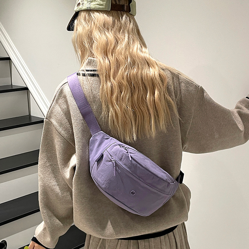 Colorful Fox Pojasna torbica - Najlon, Ulični stil, Vanjski 3D mekani, Zip zatvaranje, Džep za telefon i laminirani džep sa zatvaračem (Jesen 2025)