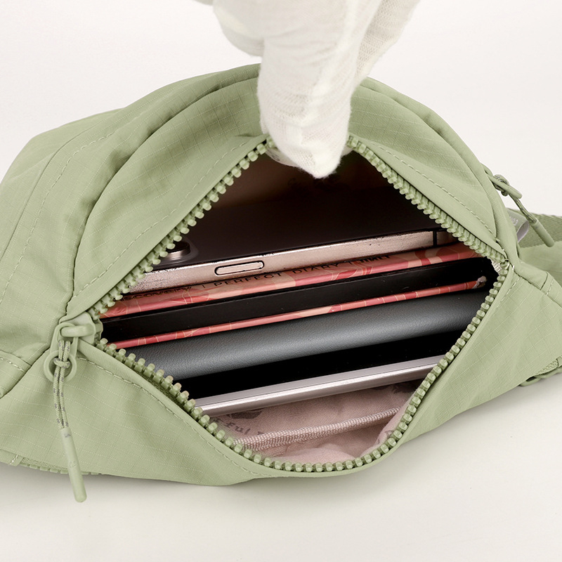 Colorful Fox Pojasna torbica - Najlon, Ulični stil, Vanjski 3D mekani, Zip zatvaranje, Džep za telefon i laminirani džep sa zatvaračem (Jesen 2025)