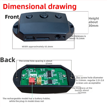 Bluetooth modulis skaņas uztvērējs Armor PCB, 2 slāņi FR-4, Lead-Tin pārklājums