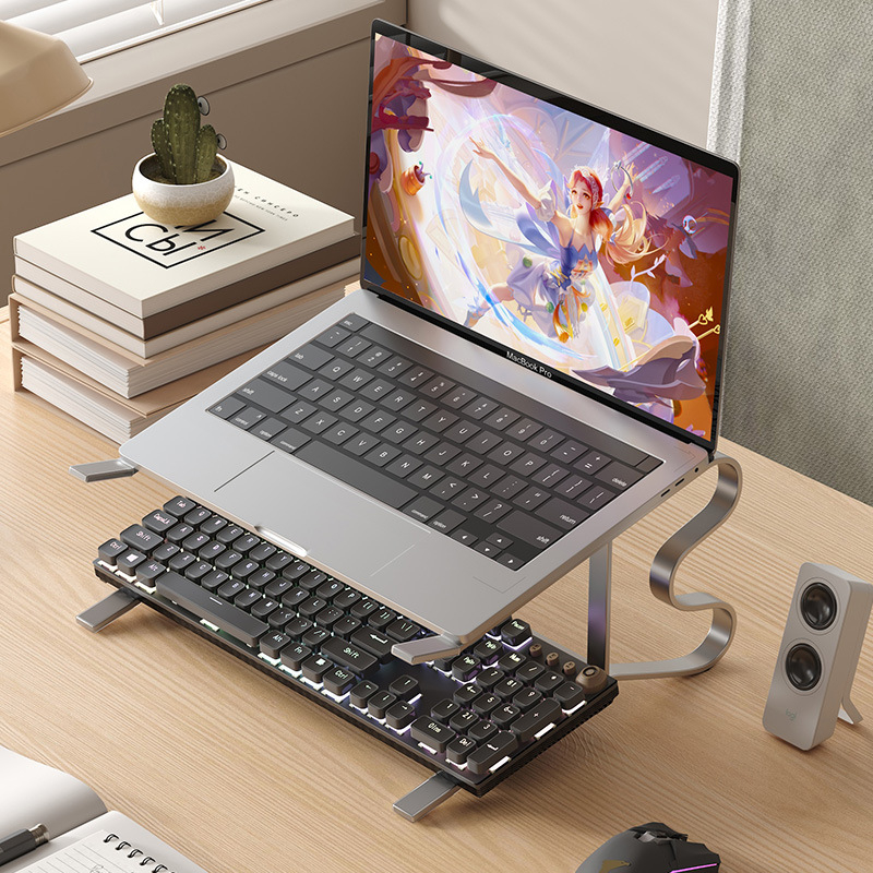 Βάση γραφείου για gaming φορητό υπολογιστή με ρυθμιζόμενο ύψος και πλαίσιο απαγωγής θερμότητας