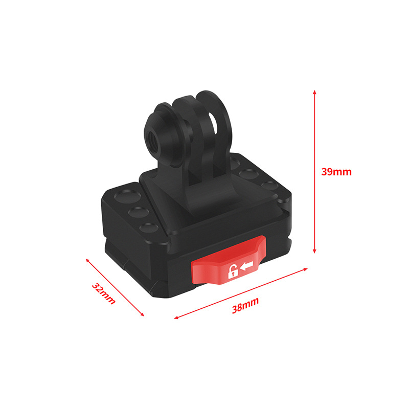 Placă de eliberare rapidă din aliaj de aluminiu; compatibilă cu trepied, camere SLR/mirrorless și camere de acțiune; greutate 0.045 kg