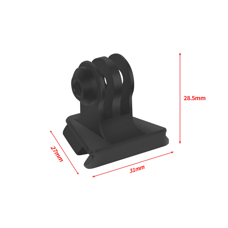 Placă de eliberare rapidă din aliaj de aluminiu; compatibilă cu trepied, camere SLR/mirrorless și camere de acțiune; greutate 0.045 kg