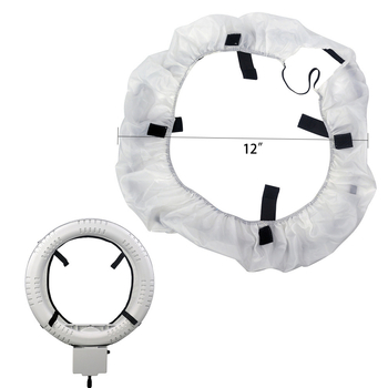 Lampă profesională pentru fotografie în formă de inel; caracteristici cheie: 5500K lumină zile, 220V, 45/70W, fără reglaj al intensității