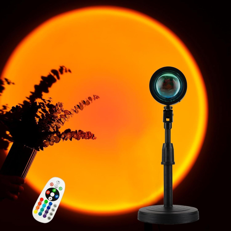 RGB mini saulrieta lampai ar USB barošanu, attālinātu vadību, galda atmosfēras apgaismojums fotografēšanai un tiešraidei