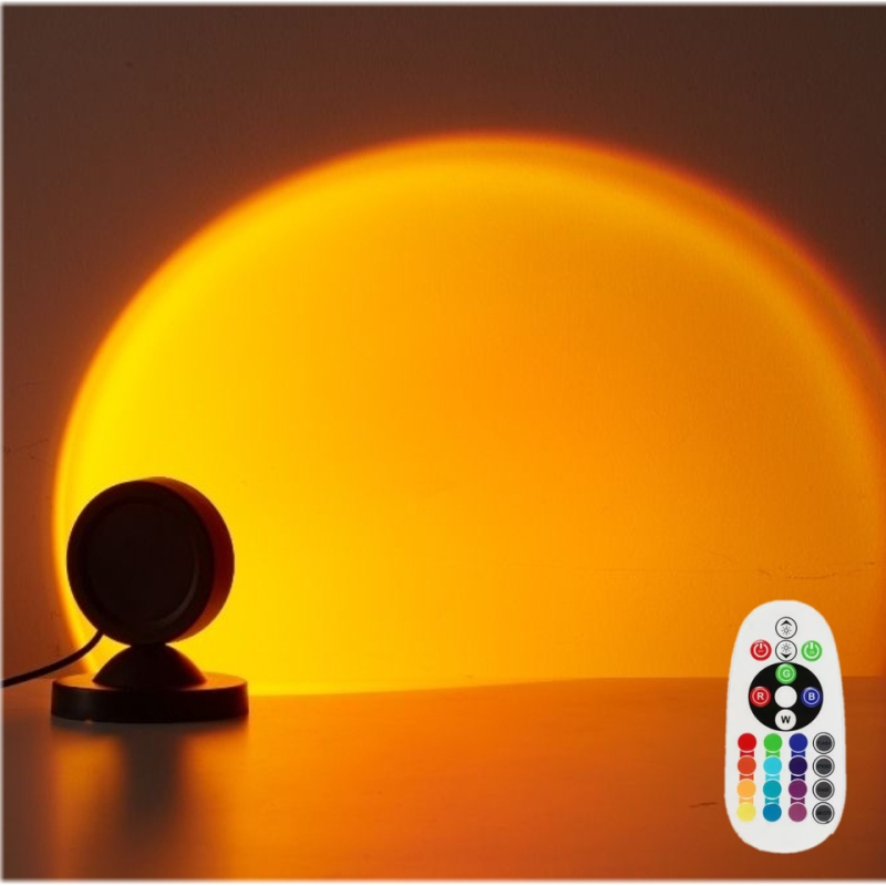 RGB mini saulrieta lampai ar USB barošanu, attālinātu vadību, galda atmosfēras apgaismojums fotografēšanai un tiešraidei