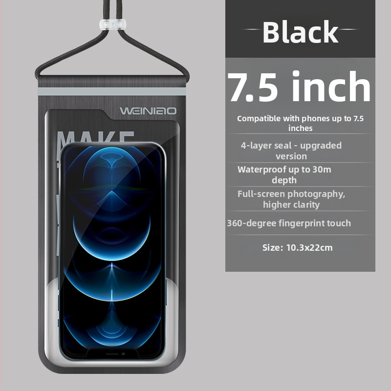 Kültéri vízálló telefon tok PU+TPU, lebegő, érintőképernyő, kompatibilis a legtöbb okosteleffel, úszáshoz, búvárkodáshoz és szabadtéri tevékenységekhez