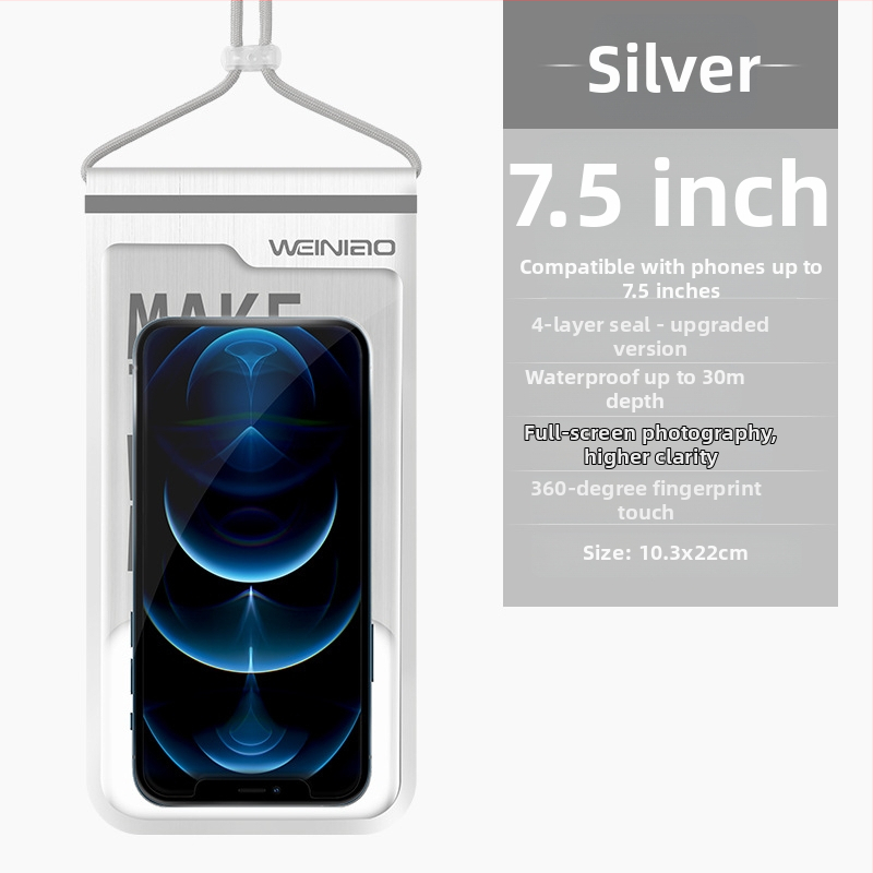 Kültéri vízálló telefon tok PU+TPU, lebegő, érintőképernyő, kompatibilis a legtöbb okosteleffel, úszáshoz, búvárkodáshoz és szabadtéri tevékenységekhez